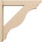Ekena Millwork 5 1/2-in W x 30-in D x 30-in H Funston Slat Rough Cedar Woodgrain TimberThane Outlooker, Primed Tan OUTUR055X30X30FST24RCPR - alternate 6